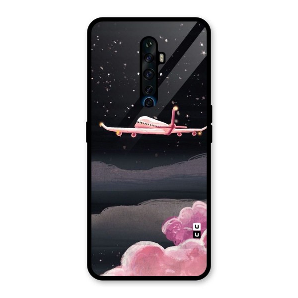 Fly Pink Glass Back Case for Oppo Reno2 Z