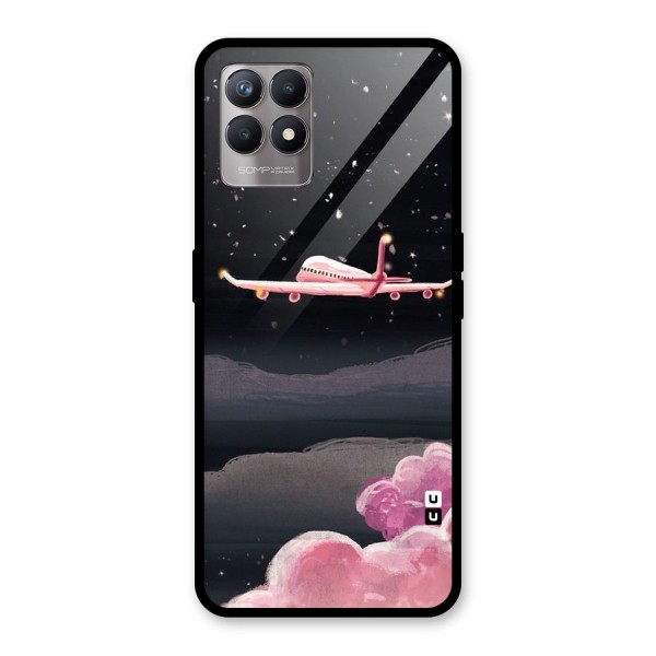 Fly Pink Glass Back Case for Realme 8i