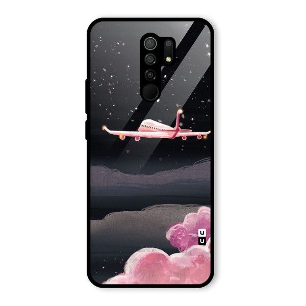 Fly Pink Glass Back Case for Redmi 9 Prime