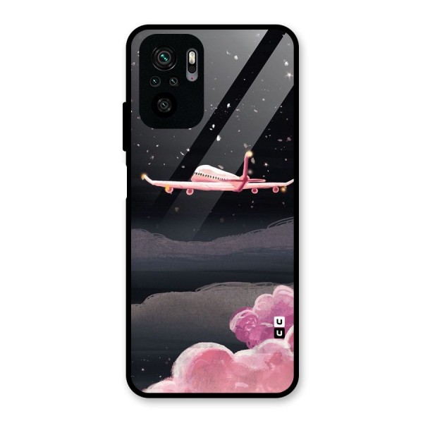 Fly Pink Glass Back Case for Redmi Note 10