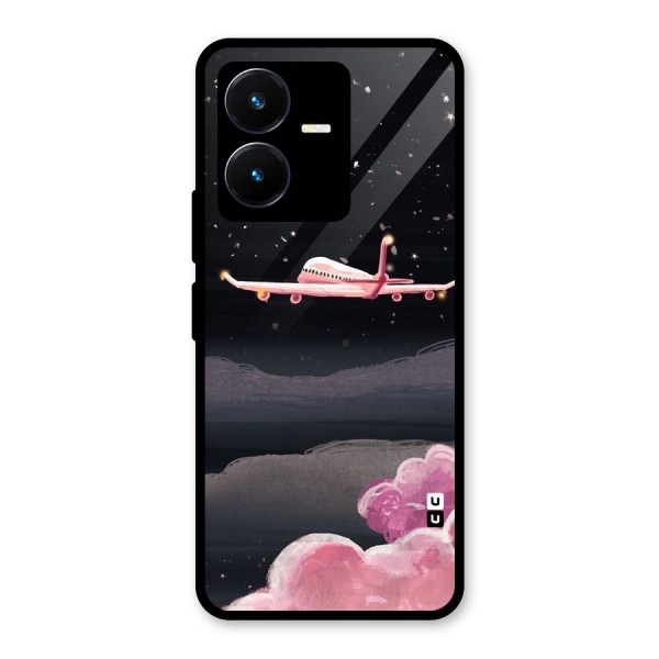 Fly Pink Glass Back Case for Vivo Y22