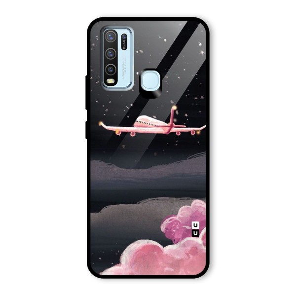 Fly Pink Glass Back Case for Vivo Y30