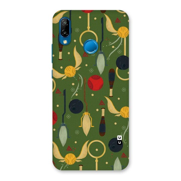 Flying Ball Pattern Back Case for Huawei P20 Lite