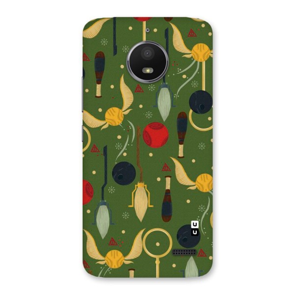 Flying Ball Pattern Back Case for Moto E4