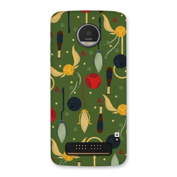 Flying Ball Pattern Back Case for Moto Z Play