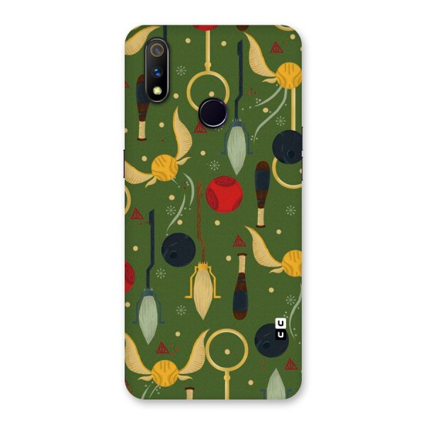 Flying Ball Pattern Back Case for Realme 3 Pro