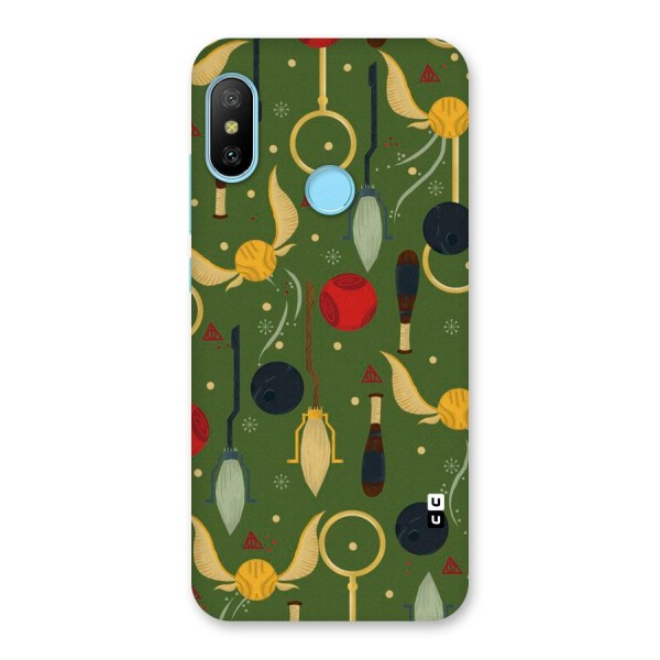 Flying Ball Pattern Back Case for Redmi 6 Pro