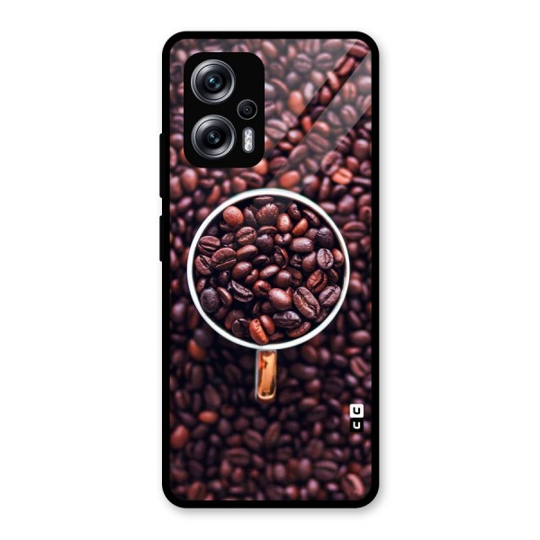 Focus Coffee Beans Glass Back Case for Redmi K50i