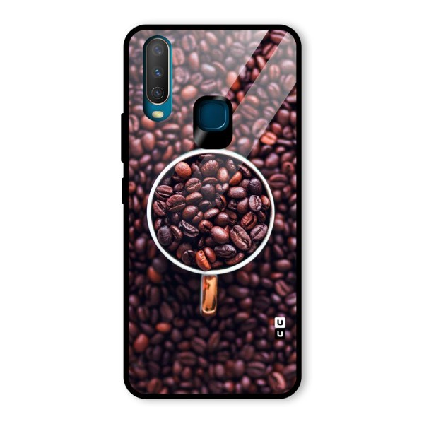 Focus Coffee Beans Glass Back Case for Vivo Y15