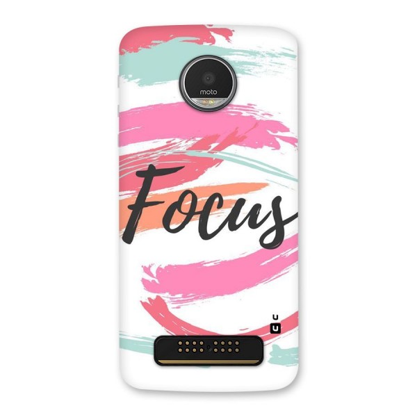 Focus Colours Back Case for Moto Z Play