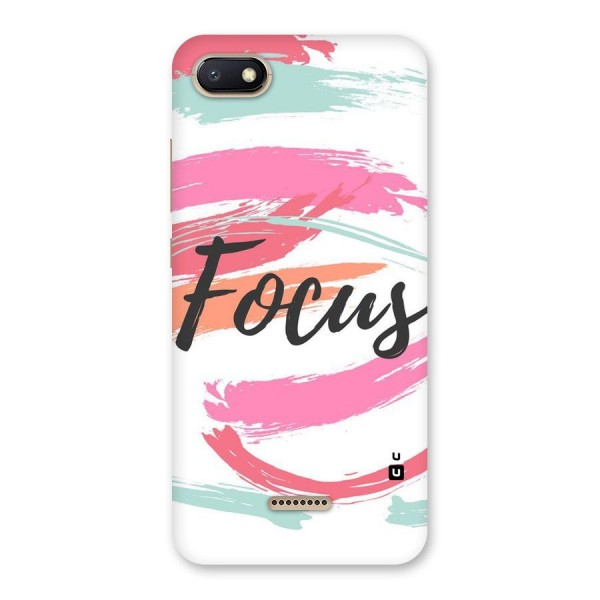 Focus Colours Back Case for Redmi 6A