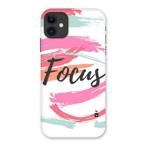 Focus Colours Back Case for iPhone 11