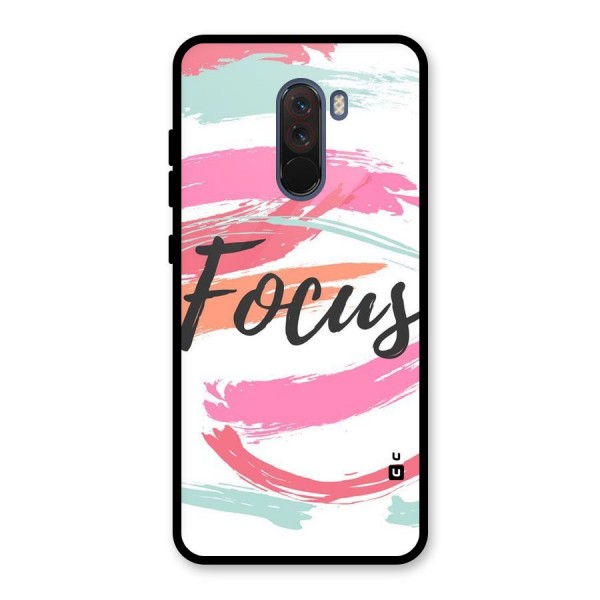 Focus Colours Glass Back Case for Poco F1