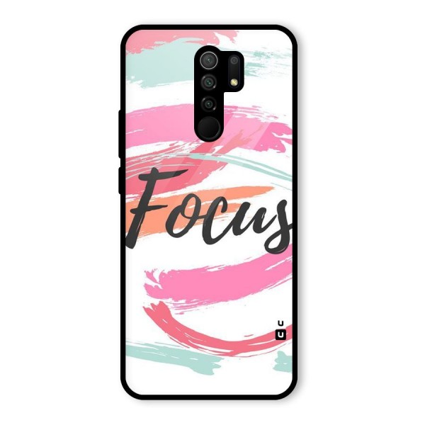 Focus Colours Glass Back Case for Redmi 9 Prime