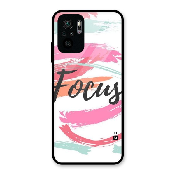 Focus Colours Glass Back Case for Redmi Note 10