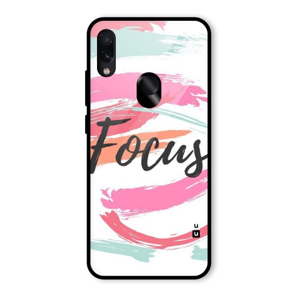 Focus Colours Glass Back Case for Redmi Note 7