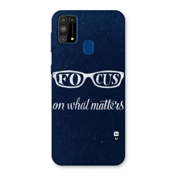 Focus Matters Back Case for Galaxy F41