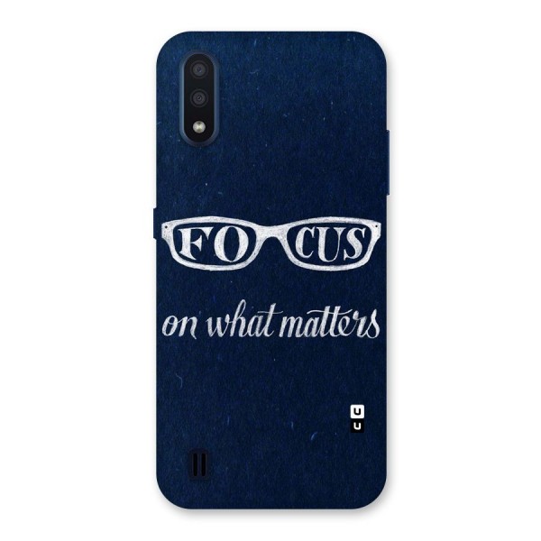 Focus Matters Back Case for Galaxy M01