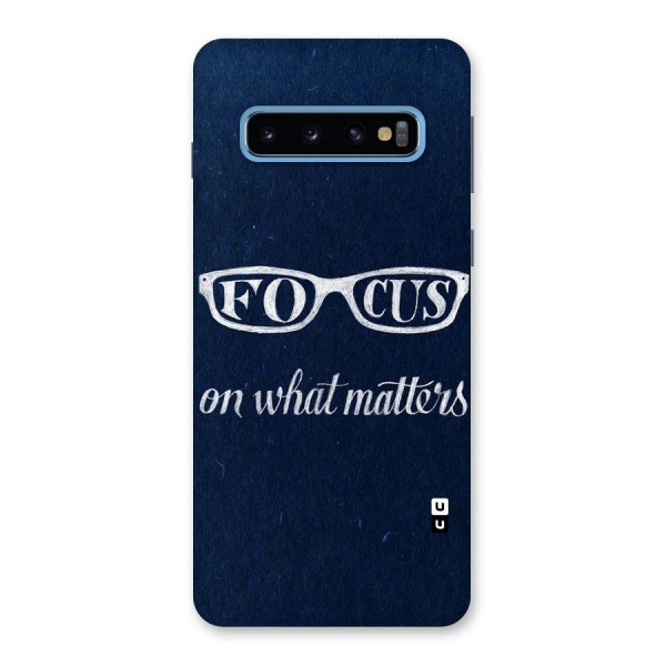 Focus Matters Back Case for Galaxy S10