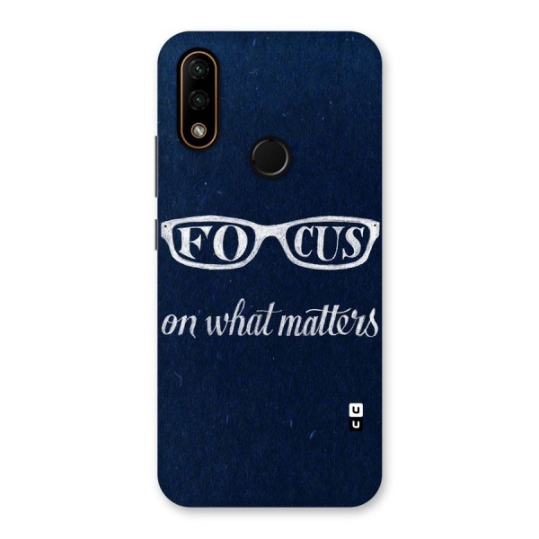 Focus Matters Back Case for Lenovo A6 Note