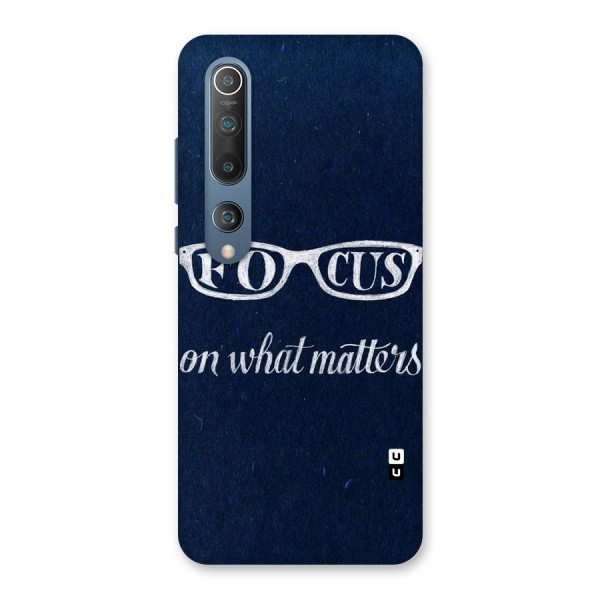 Focus Matters Back Case for Mi 10