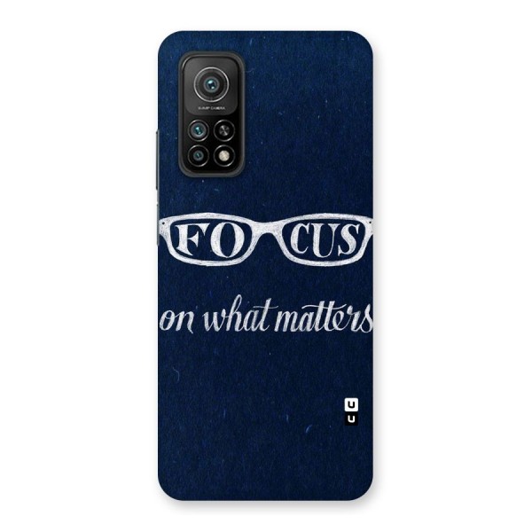 Focus Matters Back Case for Mi 10T Pro 5G