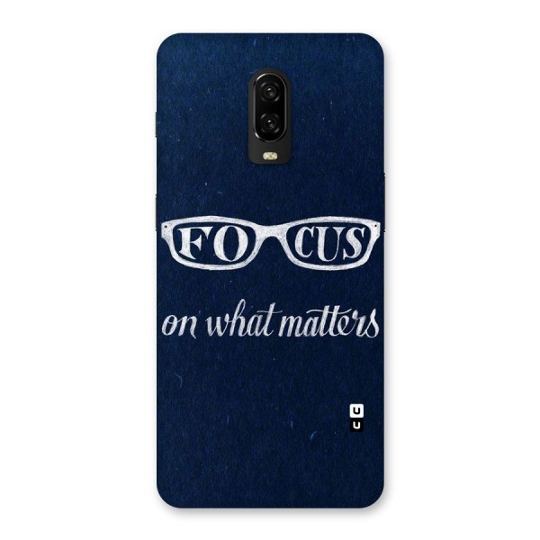 Focus Matters Back Case for OnePlus 6T