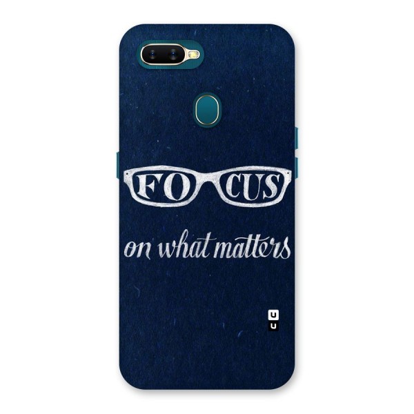 Focus Matters Back Case for Oppo A12