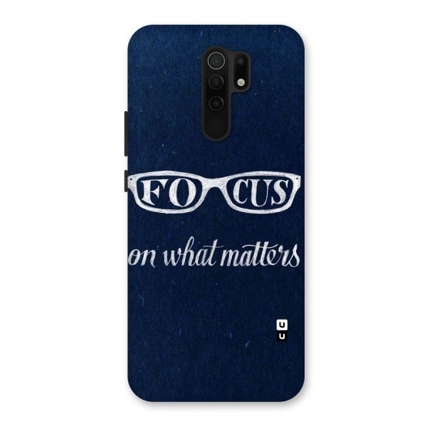 Focus Matters Back Case for Poco M2