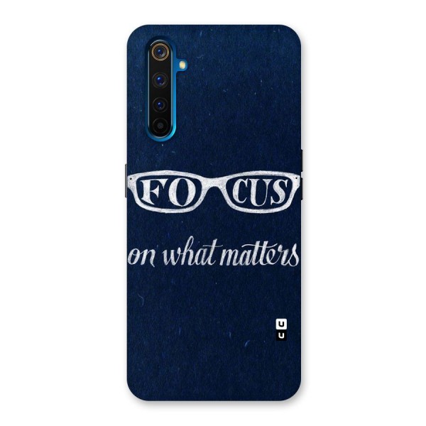 Focus Matters Back Case for Realme 6 Pro