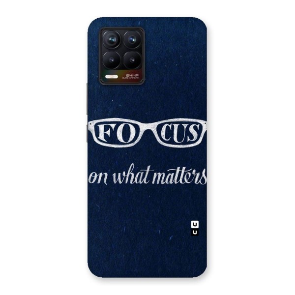 Focus Matters Back Case for Realme 8