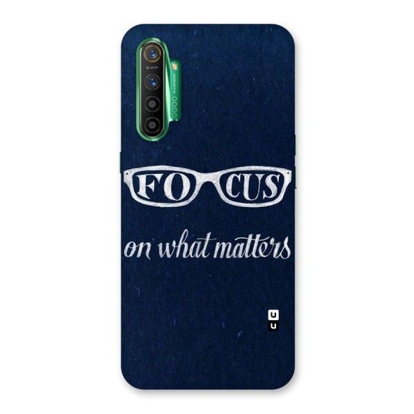 Focus Matters Back Case for Realme X2