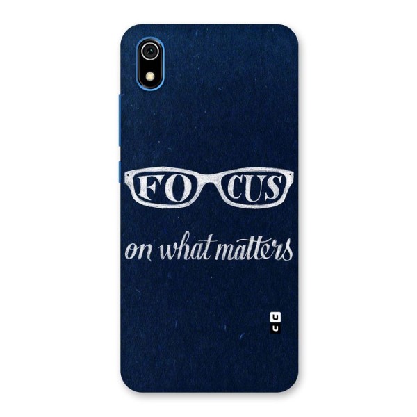 Focus Matters Back Case for Redmi 7A