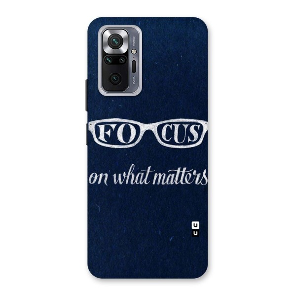 Focus Matters Back Case for Redmi Note 10 Pro