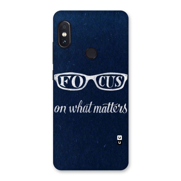 Focus Matters Back Case for Redmi Note 5 Pro