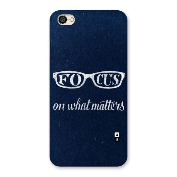 Focus Matters Back Case for Redmi Y1 Lite