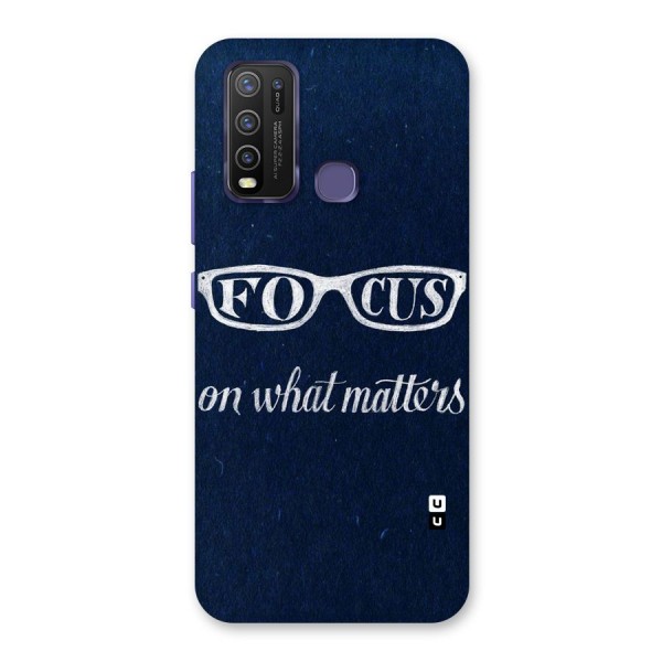 Focus Matters Back Case for Vivo Y30