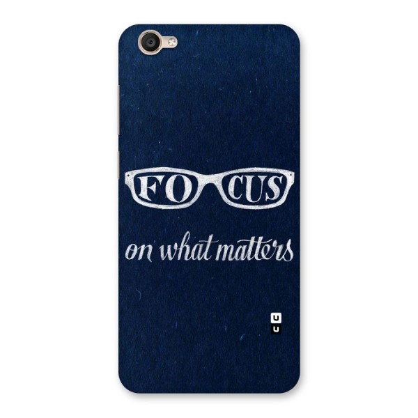 Focus Matters Back Case for Vivo Y55s