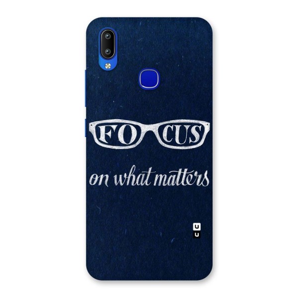 Focus Matters Back Case for Vivo Y91