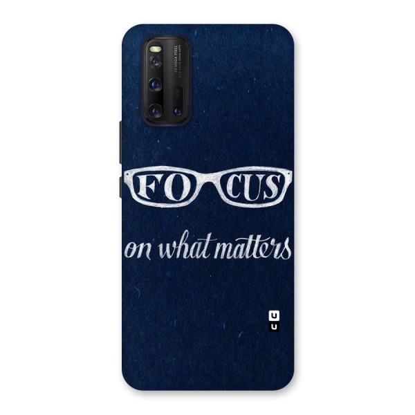 Focus Matters Back Case for Vivo iQOO 3