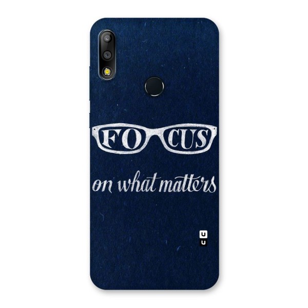 Focus Matters Back Case for Zenfone Max Pro M2