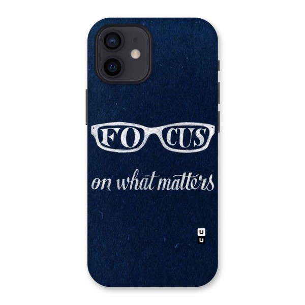 Focus Matters Back Case for iPhone 12