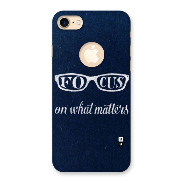 Focus Matters Back Case for iPhone 8 Logo Cut