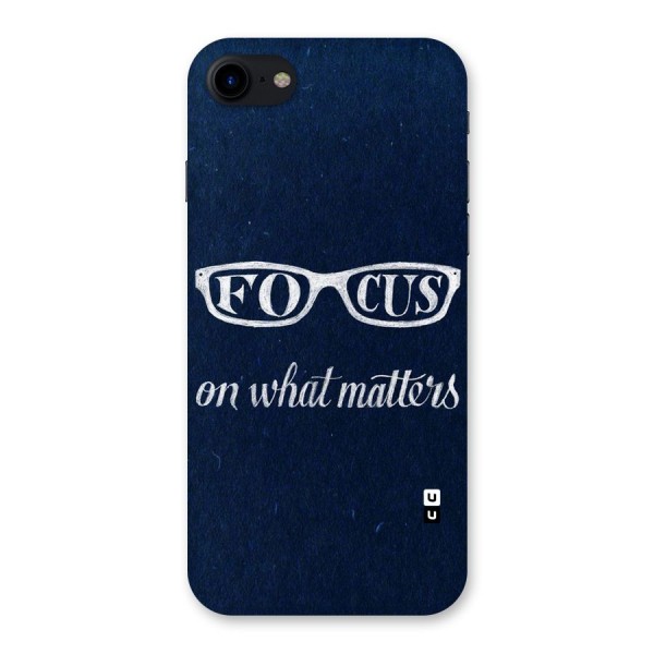 Focus Matters Back Case for iPhone SE 2020