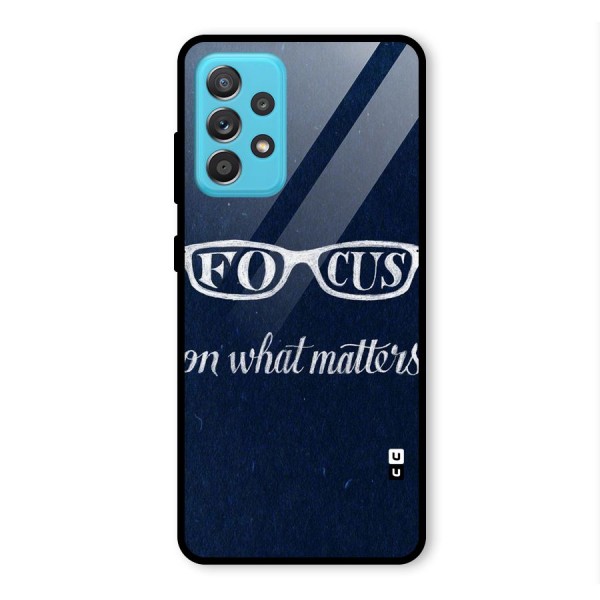 Focus Matters Glass Back Case for Galaxy A52s 5G