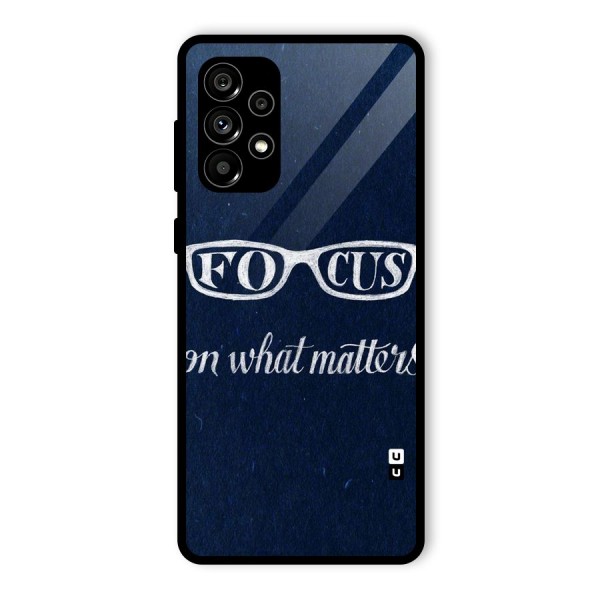 Focus Matters Glass Back Case for Galaxy A73 5G