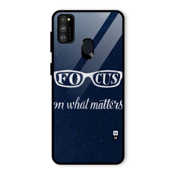 Focus Matters Glass Back Case for Galaxy M21