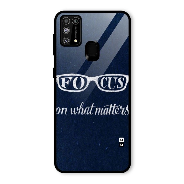 Focus Matters Glass Back Case for Galaxy M31