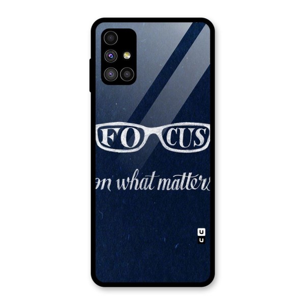 Focus Matters Glass Back Case for Galaxy M51