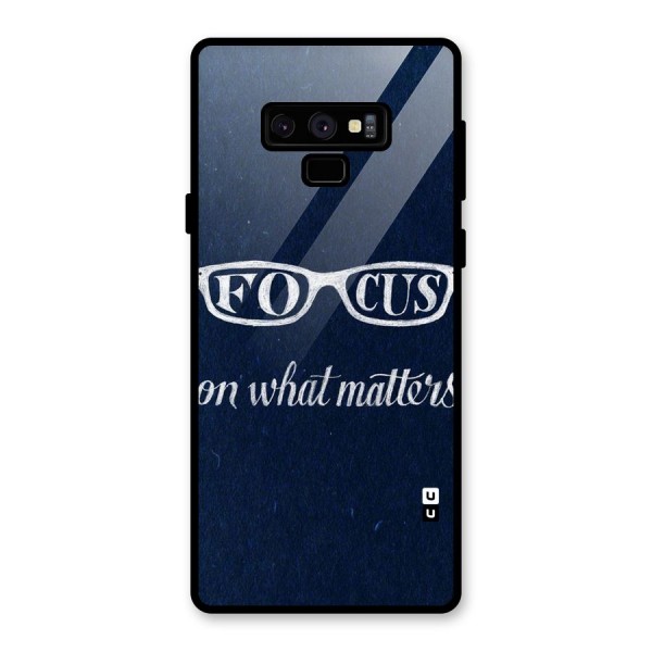 Focus Matters Glass Back Case for Galaxy Note 9